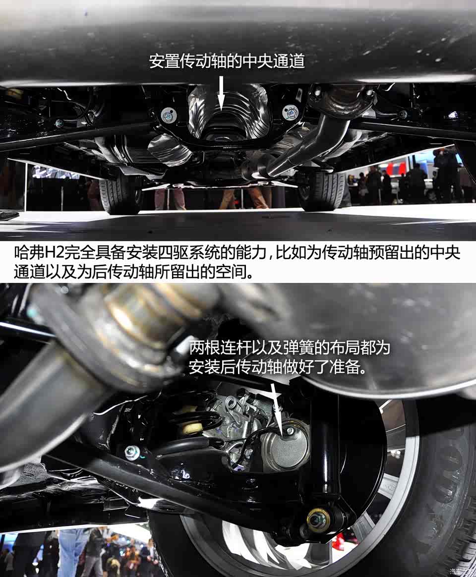 技术设计 文章详情 ●  哈弗h2   悬架结构:前麦弗逊 后多连杆