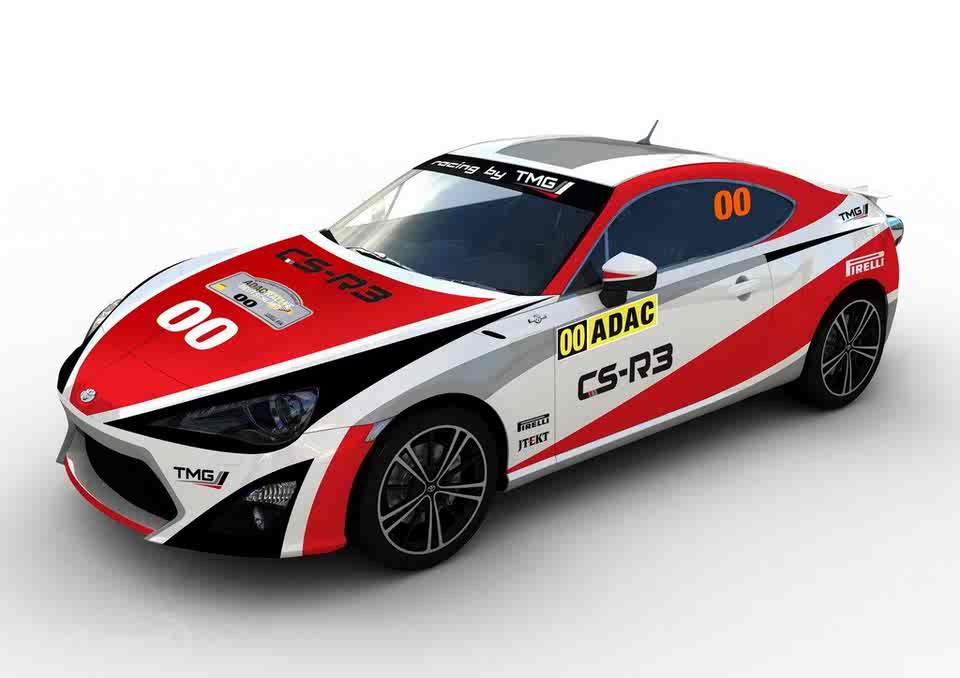 gt86 cs-r3赛车的涂装效果图